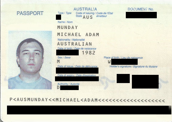 Michael Munday's passport